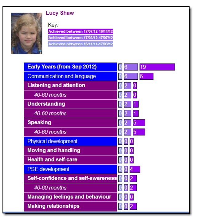 individual progress summary 